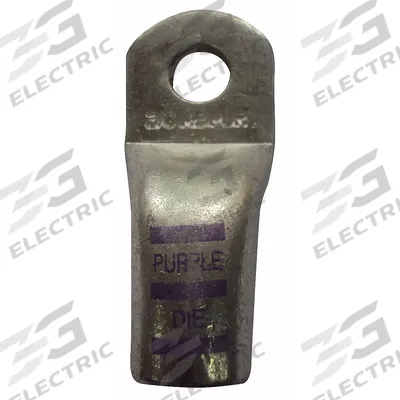 WESTWARD Lug: Crimpable Side Terminal, Crimp/Solder, Copper/Tin, 4/0 ga, Yellow - Crimpable Side Terminal Lugs