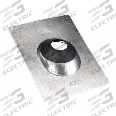 PORTALS PLUS Steel Roof Vent Pipe Flshng for 4"pipe: For Shingled Roof, Rectangular Base - Rectangular-Base Boots