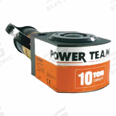 POWER TEAM Standard Hydraulic Rams: Single Acting, 10 ton Nominal Capacity - Low Profile Rams