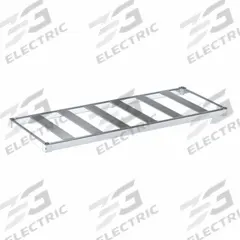 NEW AGE INDUSTRIAL Shelf: 60 in x 24 in, Ventilated Shelf, 900 lb Shelf Capacity, 13 ga, Unfinished (MPN C2460TB). Key specifications — Color: Silver; Brand: NEW AGE INDUSTRIAL.