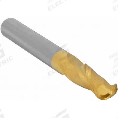 APPROVED VENDOR Ball End Mill: Carbide, TiN Coated, 2 Flute, 5/16" Mill Dia, 13/16" LOC - General Purpose Carbide Ball End Mills