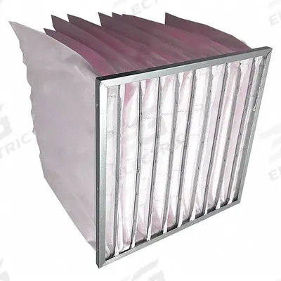 GRAINGER Pocket Air Filter: 24 in x 24 in x 22 in, MERV 13, Pink, Synthetic - MERV 13 Pocket Air Filters