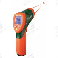 EXTECH Infrared Thermometer: 42512-NIST, Included, Max Temp, Adj @ 0.10 to 1.00, Harsh Environment. Key specifications — attr996392: Double Molded Housing; attr996407: Maximum Temperature; attr996408: High Temperature; attr996410: CE; attr996414: 0.1°F; attr996767: 42512-NIST; attr1019884: Handheld Only; attr1019885: Not Specified Intrinsically Safe.