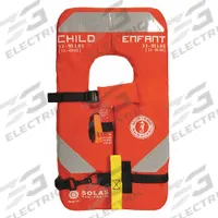 MUSTANG SURVIVAL Life Jacket: Orange, Type I, 26 lb Buoyancy, SOLAS-Grade Reflective, Universal (MPN MV8035-2-0-227). Key specifications — Color: Orange; Brand: MUSTANG SURVIVAL; Buoyant Material: Foam; Closure: Buckle; Style: Life Jacket; For Age Group: Child; Product Type: Personal Flotation Device; Standards: USCG Approved.