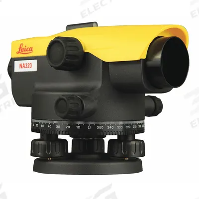 LEICA NA Automatic Level: Leveling Screws/Top Mounted Vial, 20X, 35 9/16 mm Aperture - Optical Levels