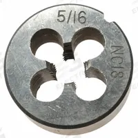 WESTWARD Alloy Steel Die 1" Width, 5/16-18 UNC: CCT1060-85, Die