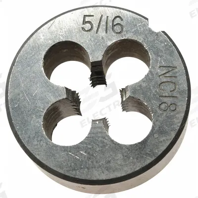 WESTWARD Alloy Steel Die 1" Width, 5/16-18 UNC: CCT1060-85, Die - Pneumatics