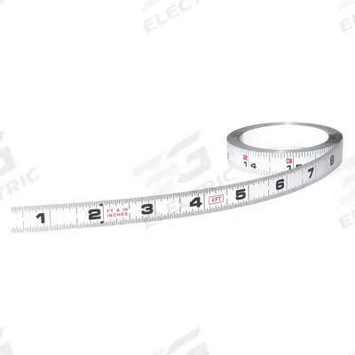US TAPE Adhesive Backed Tape Measure: SAE, Inch, Decimal, Left to Right, 1/2 in Overall Wd - Inch Adhesive Tape Measures