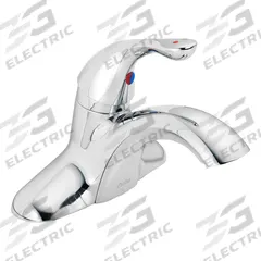 DELTA Low Arc Bathroom Faucet: Delta Commercial, Brass, Chrome Finish, 1.2 gpm Flow Rate, Centerset (MPN 501LF-HDF). Key specifications — Includes: 4" Spaced Copper Supply Tubes with 1/2" IPS fittings; Brand: DELTA; Series: Delta Commercial.