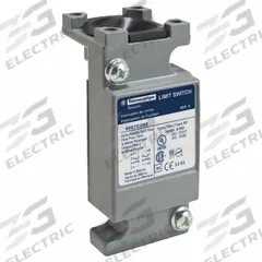 TELEMECANIQUE SENSORS Limit Switch Body: EN50041 Body, 2 Mounting Holes, 2NO/2NC, Metallic (MPN 9007CO62). Key specifications — Compatible with Series: 9007C; Brand: TELEMECANIQUE SENSORS; Indicating Light: No Indicating Light Included; Body Material Type: Metallic.