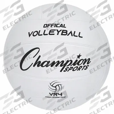 CHAMPION SPORTS Volleyball: Black/White, 8 1/4 in Overall Dia - Volleyballs