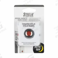 NITE IZE Steelie Magnet: STSM-11-R7, Car Mounts, Steelie Magnet, Universal, Black/Silver, Universal. Key specifications — Resistance Properties: Impact Resistant; Manufacturer Part Number: STSM-11-R7; Brand: NITE IZE; Compatible with Brand: Universal; Product Type: Steelie Magnet; For Use With: Mobile Devices; Color: Silver; Material: Silicone.