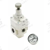 SMC Precision Compressed Air Regulator: Aluminum, 1/2 in Rc, 1 MPa Max Op Pressure, Knob, SMC Series (MPN IR3010-04G-A). Key specifications — attr111664: Yes; attr111400: SMC; attr111627: SMC.