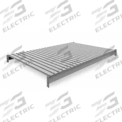 TENNSCO Shelf: 72 in x 48 in, 22 ga Beams, Steel, 2,750 lb Load Capacity (MPN 6940). Key specifications — Decking Material: Steel; Frame Finish: Powder Coated; Frame Material: Steel; Color: Industrial Gray; Includes: (2) Beams; Brand: TENNSCO.