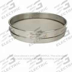 ADVANTECH Standard Stainless Steel Cloth Test Sieve: Stainless Steel, 8 in Outside Dia, 1 5/8 in Ht (MPN 140SS8H). Key specifications — Screen Material: Stainless Steel; Brand: ADVANTECH; Frame Material: Stainless Steel; Standards: ASTM E11; US Standard Screen Size: #140.