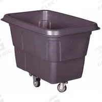 GRAINGER Cube Truck: 20 cu ft, 500 lb, 48 1/2 in L x 36 in W x 37 1/2 in H, (2) Rigid/(2) Swivel (MPN 36FK99). Key specifications — Manufacturer Part Number: 36FK99; Brand: GRAINGER; Caster/Wheel Configuration: (2) Rigid; Color: Gray.