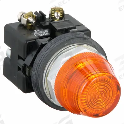 EATON Pilot Light: 30 mm Panel Mounting Size, Amber, LED - LED Pilot-Lights