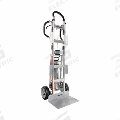 MAGLINER Appliance Hand Truck: 600 lb, Dual-Loop, Silver, 10 in Wheel Dia., Pneumatic - Load Control Appliance Hand Trucks
