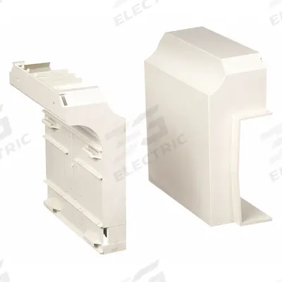 HUBBELL WIRING DEVICE-KELLEMS Tee Base and Cover: BaseTrak PB3, 4 1/2 in Wd, 1 3/4 in Ht - Tees for Multichannel Raceways