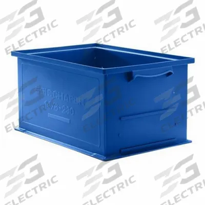 SSI SCHAEFER Straight Wall Tote: 3.1 gal, 19 in x 13 in x 5 in, Stacking Capable - Solid Straight-Wall Containers