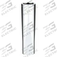 MILWAUKEE Deep Well Socket: Metric, 1/2 in Drive Size, 15 mm Socket Size, 6-Point, Deep, Chrome (MPN 45-34-9139). Key specifications — attr1204417: MILWAUKEE; attr1204392: Chrome.