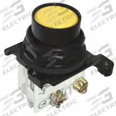 EATON Flush Push Button Operator: Non-Illuminated, Flush Profile, Metallic, 30 mm, 1NO/1NC (MPN E34PB4-1X). Key specifications — Brand: EATON; Action: Momentary; Series: E34; Push Button Material Type: Metallic.