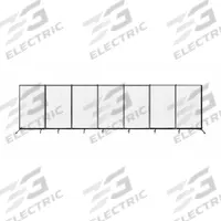 SCREENFLEX Room Divider: 7 Panels, Transparent, Clear Panel, 74 in Overall Ht, 280 in Overall Wd (MPN CRD7). Key specifications — Frame Finish: Powder Coated; Frame Material: Steel; Mounting Location: Freestanding; Panel Color: Clear; Panel Surface Material: Acrylic.
