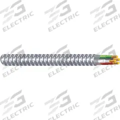 SOUTHWIRE Metal Clad Armored Cable: 12 AWG, 3 Conductors, Copper, 250 ft, Aluminum, Std, THHN (MPN 68583401). Key specifications — Brand: SOUTHWIRE.