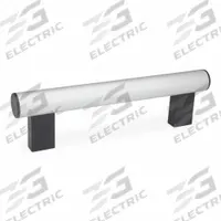 JW WINCO Pull Handle: Threaded Holes, Rear-Mount, 11.81 in Mounting Hole Center to Center, Silver (MPN 666-30-M8-300-EL). Key specifications — Screw Size: M8; Brand: JW WINCO; Color: Silver; _Leg Style: Black Polyamide.