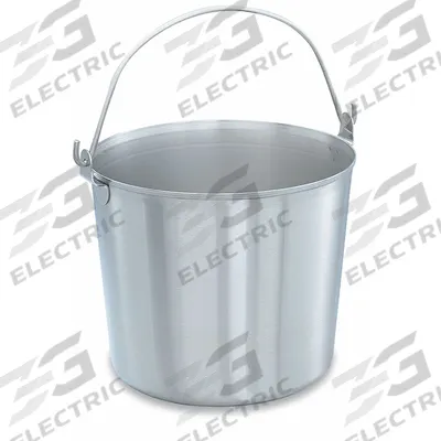 VOLLRATH Dairy Pail: 16 qt Capacity, 9 3/4 in Overall Ht, 11 7/8 in Overall Dia - Hygienic Dairy Pails
