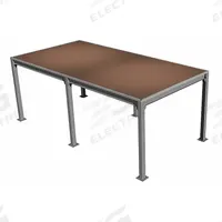 PORTA-KING High Density Board Mezzanine: 20 ft x 24 ft x 9 ft, Unassembled, 480 sq ft (MPN PK-2024HD). Key specifications — attr15202: High Density Fiberboard; attr15192: PORTA-KING.