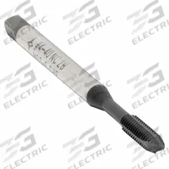 CLEVELAND Spiral Point Tap: #4-40 UNC, 2B, 3 Flute, Plug Chamfer, Hardlube Coated Cobalt (MPN C96003)