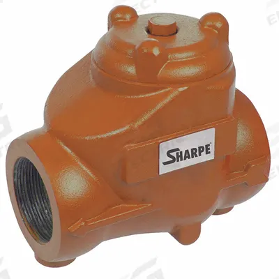 SHARPE Oil Patch Swing Check Valve: Swing, 2-Way, Inline Valve Body, 3 in Pipe Size - Carbon Steel Inline Swing Check Valves