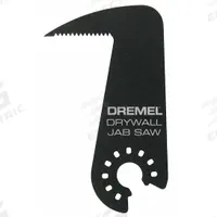 DREMEL Oscillating Tool Blade: 1 7/8 in Blade Wd, 3 1/4 in Overall Lg, Plunge Cutting, Steel (MPN mm435). Key specifications — attr1097473: Drywall; attr1097476: DREMEL; attr1097456: Plunge Cutting.