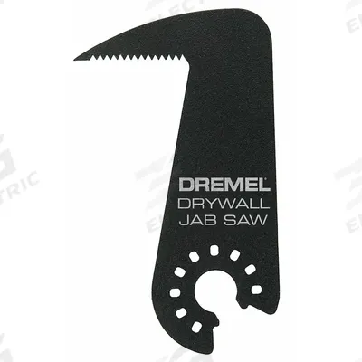 DREMEL Oscillating Tool Blade: 1 7/8 in Blade Wd, 3 1/4 in Overall Lg, Plunge Cutting - Open-Back Universal OIS Mounted Blades