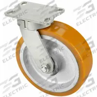 APPROVED VENDOR Plate Caster: Corrosion-Resistant/Debris-Resistant/Maint Free/Quiet-Roll, Swivel (MPN P27S-UY100K-16). Key specifications — Wheel/Tread Color: Yellow; Brand: APPROVED VENDOR; Roll Up: Swivel.