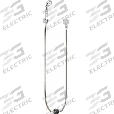 CHICAGO FAUCETS Handheld Showerhead: Stainless Steel, Chrome, 2.5 gpm Flow Rate - Handheld Showerheads with Hose & Mounting Bracket