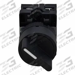 DAYTON Selector Switch: 22 mm Panel Mounting Size, 2 Positions, Short Lever, 1NO/1NC, Non-Metallic (MPN GGS_116308). Key specifications — AC Contact Rating: 6 A @ 120 V; Action: Maintained/Maintained; DC Contact Rating: 0.27 A @ 250 V; Includes Operator Key: No Key Included; Operator Head Material: Plastic; Operator Head Type: Short-Handled Knob; Operator Illumination: Non-Illuminated; Switch Function @ 1st Position: Off.