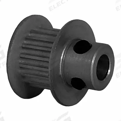 Dayton Timing Pulley: Modified Curvilinear, Fixed, For GT Timing Belt Section - GT Section Fixed-Bore Timing Pulleys with Hub