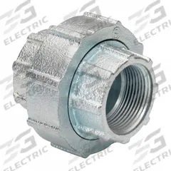 BRIDGEPORT FITTINGS Threaded Coupling - Three-Piece: Iron, 3 in Trade Size, 3 3/4 in Overall Lg, RMC (MPN 1128-RT). Key specifications — Insulated: No; Compatible Conduit Type: RMC; Brand: BRIDGEPORT FITTINGS.