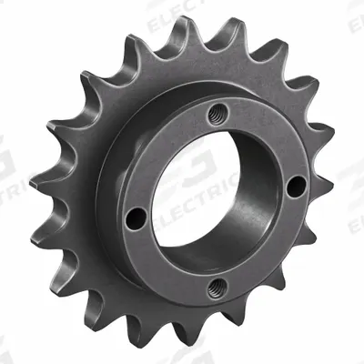 TSUBAKI Sprocket: For 50 Chain, 18 Teeth, 3.599 in Pitch Dia, 3.92 in Outside Dia - Size 50 Bushed-Bore Roller Chain Sprockets