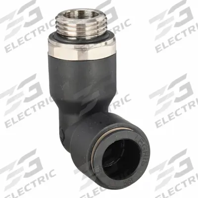 LEGRIS Push-Fit Elbow Fitting: 16 mm OD x 1/2 in Pipe Size, Push-to-Connect x MBSPP - Nylon & Nickel-Plated Brass Tube Fittings