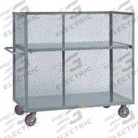 LITTLE GIANT Stock Truck: 3,600 lb, Flush Lip, 24 in L x 54 in W x 57 in H Overall Dim., 1 Shelves (MPN T1-2448-6PY-DS). Key specifications — Shelf Adjustability: Adjustable; Brand: LITTLE GIANT; Color: Gray; Caster/Wheel Configuration: (2) Swivel.