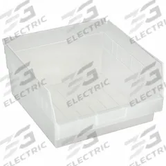 QUANTUM STORAGE SYSTEMS Shelf Bin: 11 5/8 in Overall Lg, 11 1/8 in x 6 in, Clear, Nesting Capable (MPN QSB209CL). Key specifications — attr1179622: QUANTUM STORAGE SYSTEMS; attr1179611: 0%; attr1179616: QSB209CL; attr1179624: Dividers Not Included; attr1249172: Not Electrostatic Discharge Conductive.