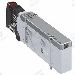 AVENTICS Directional Control Valve: 24V DC, Four-Way / Two-Position, Single Solenoid Actuator Type (MPN R573A2B10MA00F1). Key specifications — attr1326564: R573A2B10MA00F1; attr1326714: 24V DC; attr1326685: Solenoid Coil Included; attr1326706: Solenoid Air Control Valve; attr1326666: Single Solenoid.