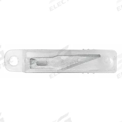 WESTCOTT Hobby Knife Blades: 1 in Blade Lg, Steel, 1/4 in Blade Wd, 41N556, Angled - Replacement Precision Knife Blades