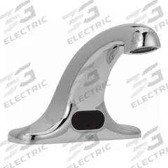 ZURN Sensor Faucet: AquaSense®, Cast Brass/Plastic, Chrome Finish, Centerset, Battery, Aerated, NPT (MPN Z6915-XL-SSH). Key specifications — Brand: ZURN; Includes: Single Supply Hose; Series: AquaSense®.