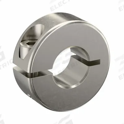 RULAND MANUFACTURING Shaft Collar: 1-Piece, Metric, Round, Clamp-On, 12 mm Bore Dia - Stainless Steel Shaft Collars