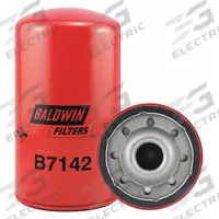 BALDWIN FILTERS Oil Filter: B7142, M30 x 1.50 Thread Size, 7 9/16 in Overall Ht, Oil, Hyster/Perkins. Key specifications — Baldwin Interchange: B7142; Brand: BALDWIN FILTERS; Compatible Vehicle Make: Hyster; Includes: Integral Gasket; Media Material: Cellulose.