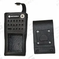 MOTOROLA Case with Swivel Belt Loop: Fits Motorola, Black, Hard Leather, Belt Loop/Cases, Leather (MPN PMLN5865A). Key specifications — Material: Hard Leather; Compatible Radio Brand: Motorola; Manufacturer Part Number: PMLN5865A; Compatible Radio Series: XPR 3000; Product Type: Case with Swivel Belt Loop; Color: Black; Brand: MOTOROLA; Compatible Radio Manufacturer Model Number: XPR 3300 with No Display.
